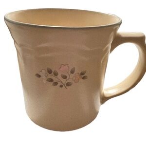 Vintage Pfaltzgraff "Remembrance" pattern stoneware mug